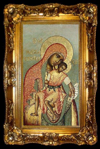 framed  Simon Ushakov Our Lady of Eleus,, ta009-2